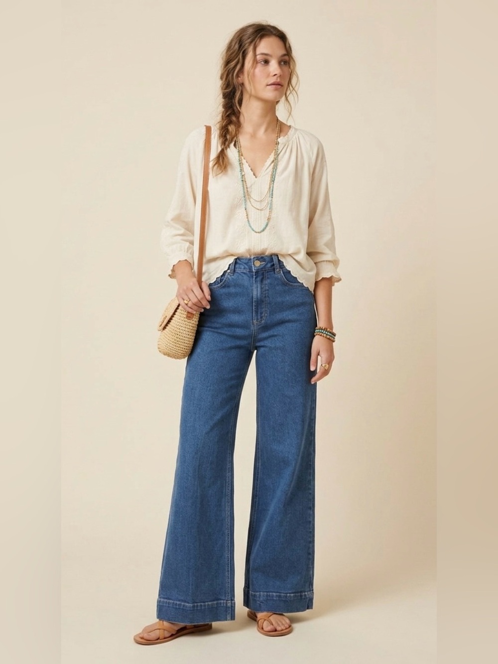 Dear John Audrey High-Rise Wide Leg Trouser Jeans